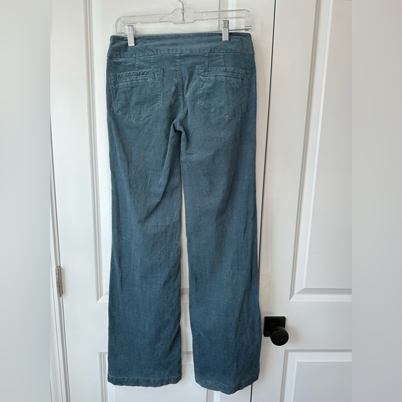Anthropologie Idra Cotton Velvet Blue Wide Leg Pants (Size 0) - Picture 2 of 9